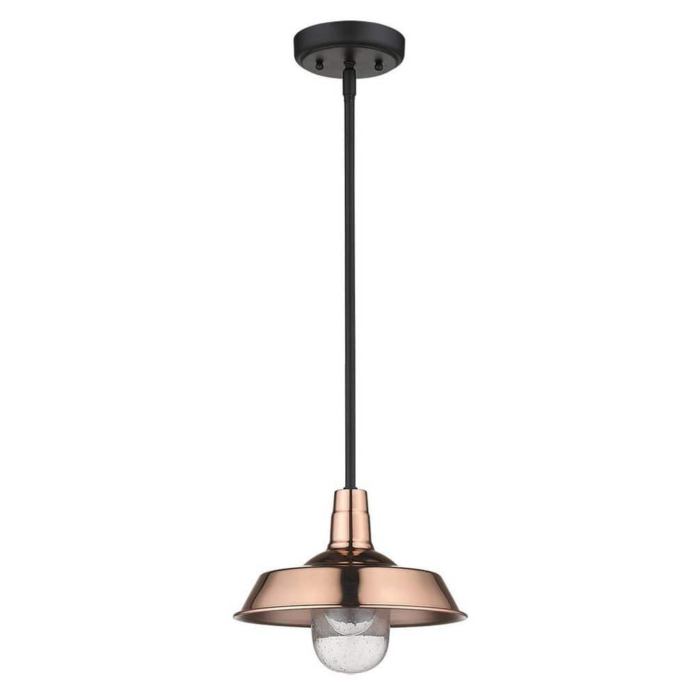 60-Watt 1 Light Copper Pendant Light with Crystal, No Bulbs Included price history on PriceWatchPro