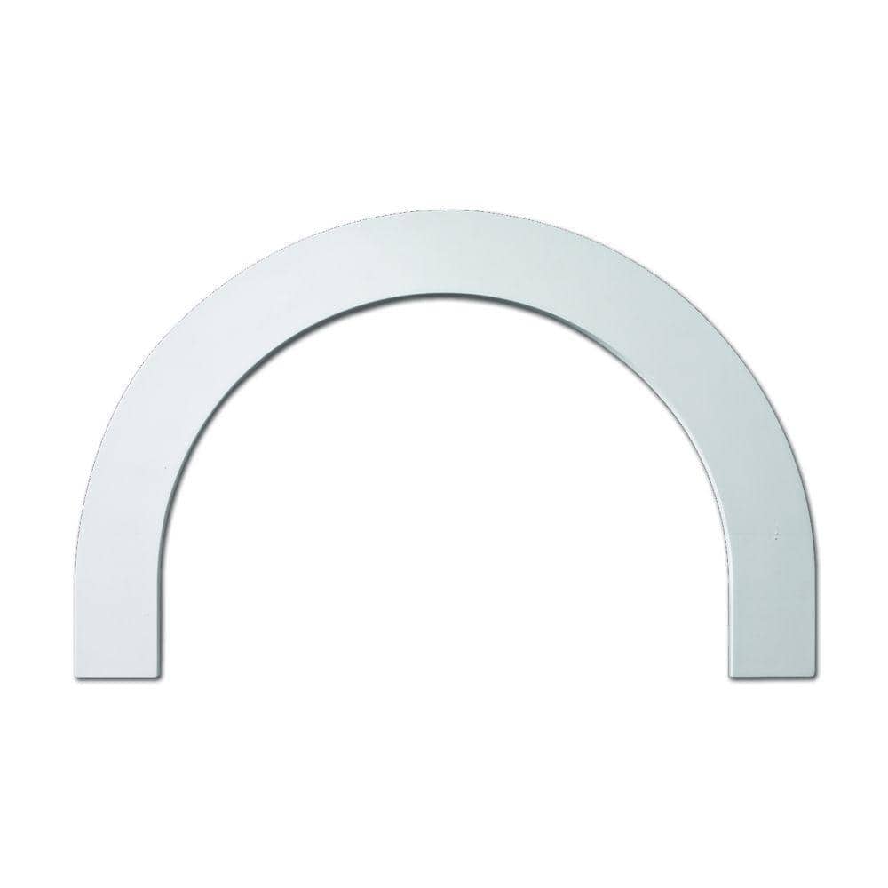 37-5/8 in. Inside Width x 22-13/16 in. Inside Height x 1 in. Polyurethane Half Round Arch Flat Trim -  Fypon, AR37X4F