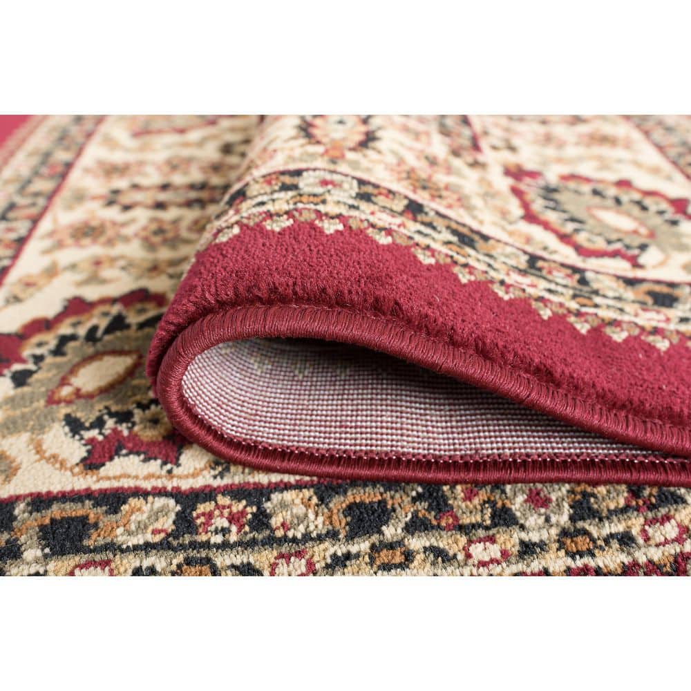 Sensation Red 9 ft. x 12 ft. Traditional Area Rug - thumbnail 6