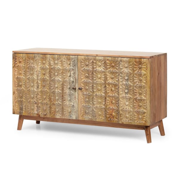 Noble House Tignall Natural Cabinet with 2-Doors