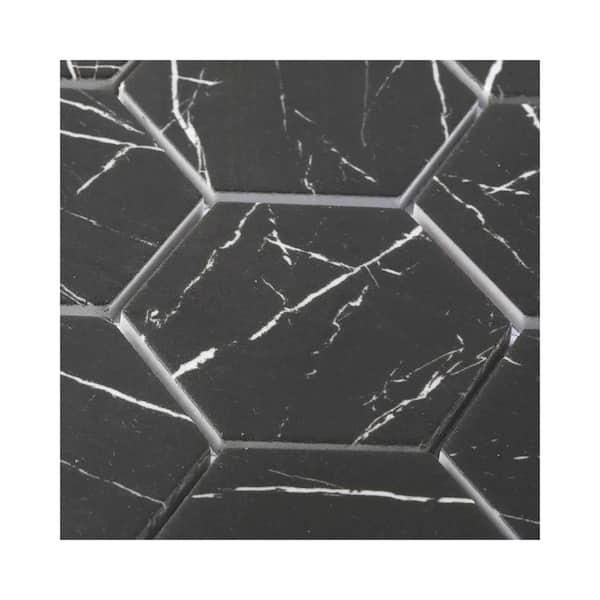Apollo Tile Aloha Beige 12-in x 12-in Matte Glass Hexagon Floor and Wall Tile (8.29-sq. ft/ Carton)