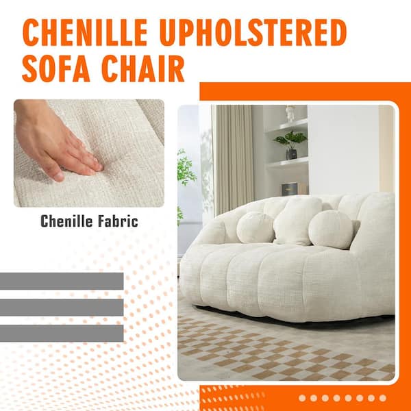 [NIEEH]★BEAN BAG_White Amazon.com: NIBHZ Puff Bean Bag Modern Without Filler,Giant