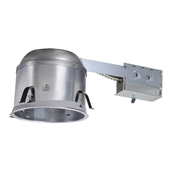 Halo H27 6 in. Aluminum Recessed Lighting Housing for Remodel Shallow Ceiling, Insulation Contact, Air-Tite