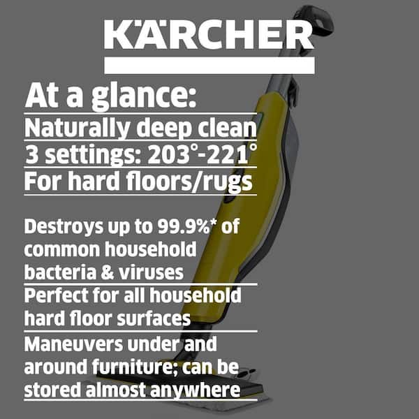 Karcher SC 3 Upright EasyFix Steam Cleaner Steam Mop for Hard Floors and  Carpet with Rapid 30 Second Heat-Up 1.513-305.0 - The Home Depot