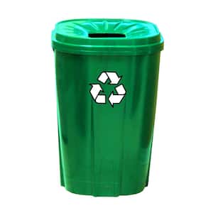 green recycling can