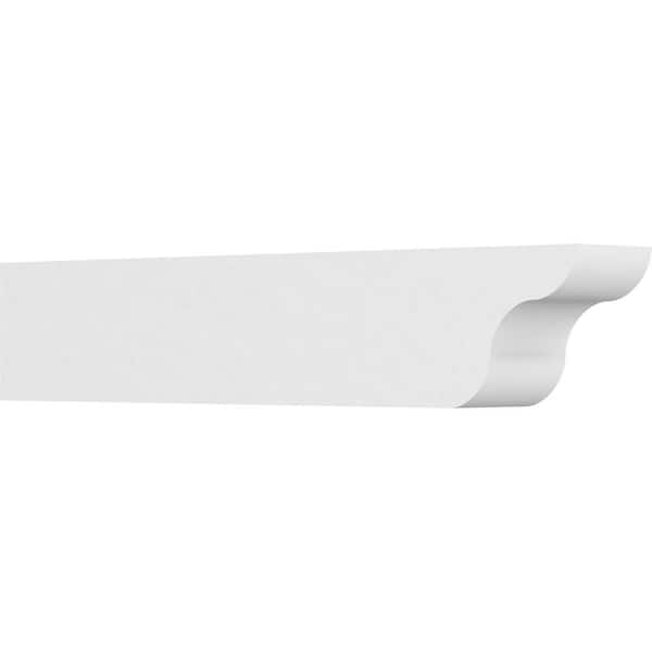 Ekena Millwork 6 in. x 8 in. x 42 in. Standard Carmel Architectural Grade PVC Rafter Tail Brace