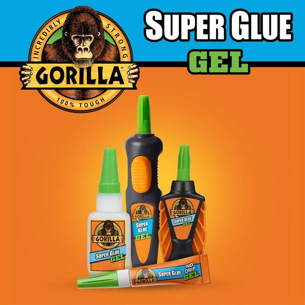 Gorilla Super Strong Gel Glue – 15g – For Metal, Wood, Ceramics, Leather, Plastics