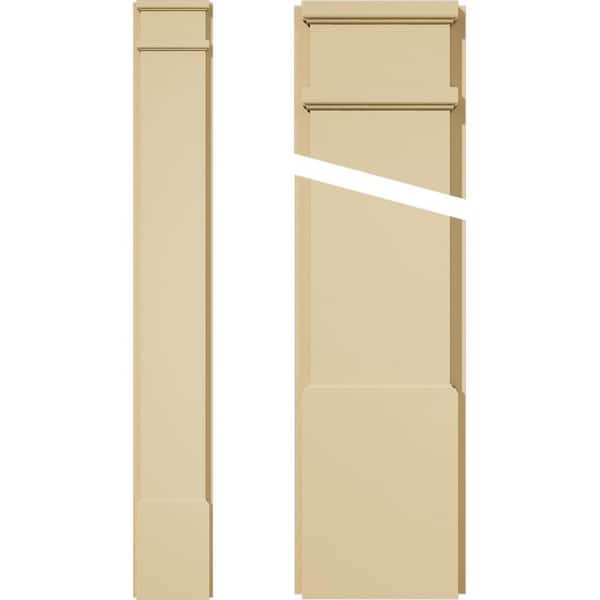 Ekena Millwork 2 in. D x 8 in. W x 60 in. L Primed Polyurethane Pilaster 1- Pack