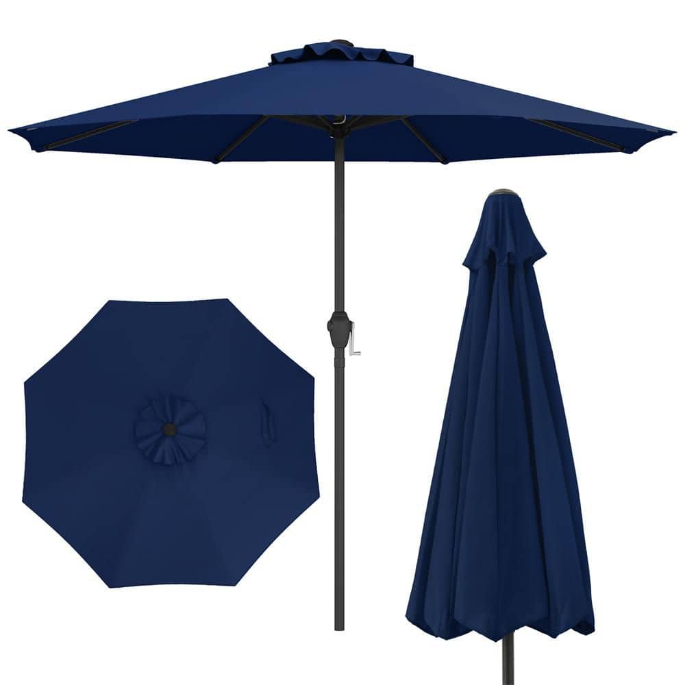 8.5 ft. Patio Umbrella Outdoor Table Umbrella w/ Crank Handle 8 Ribs in Navy price history on PriceWatchPro