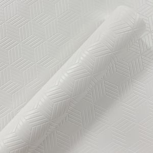 Erismann Cube Stripe Paintable Paper Nonwoven Wallpaper Roll 57.5 sq. ft.