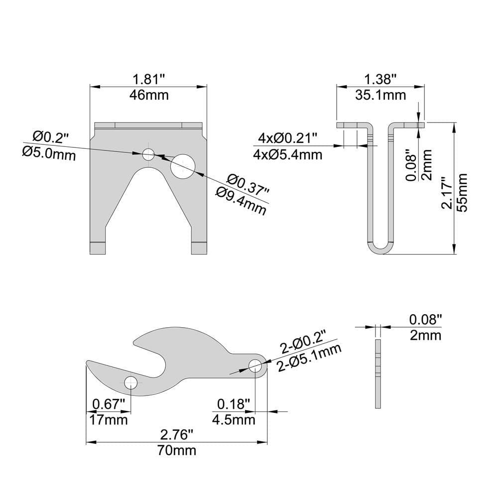 Zinc Plated Steel Self-Latching Gate Door Hardware