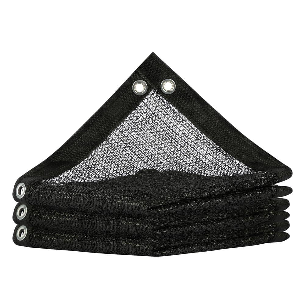 8 ft. x 10 ft. black shade cloth, 30% blockage