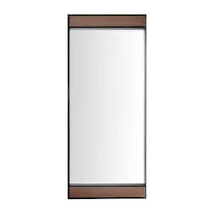 Oversized Metal & Wood Frame Modern Floor Mirror (70 in. H x 30 in. W)