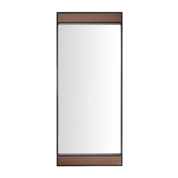 Home Decorators Collection Oversized Metal & Wood Frame Modern Floor Mirror (70 in. H x 30 in. W)