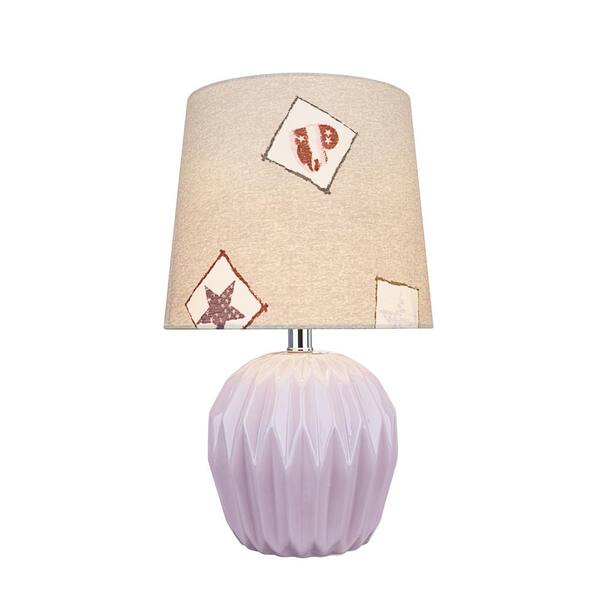 Light Purple Ceramic Table Lamp, Light Purple Lamp Shade