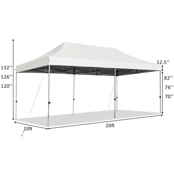 ANGELES HOME 10 ft. x 20 ft. Steel Slat 