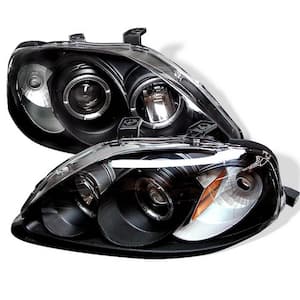 Spyder Auto Honda Civic 06-08 2Dr Projector Headlights - LED Halo