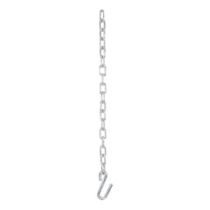 27" Safety Chain with 1 S-Hook (5,000 lbs., Clear Zinc)