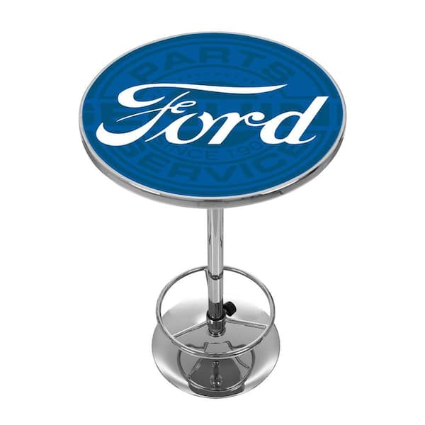 Ford Genuine Parts Chrome Pub/Bar Table