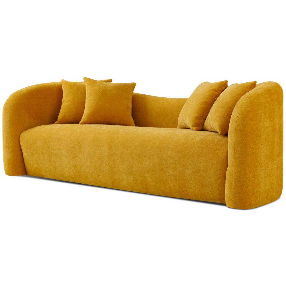 Ashcroft Imports Furniture Co. Handan 94 in. W Round Arm Boucle Fabric