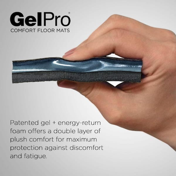 Let's Gel Eco-Pro Continuous Comfort Anti-Fatigue Black Floor Mats 36 Wide