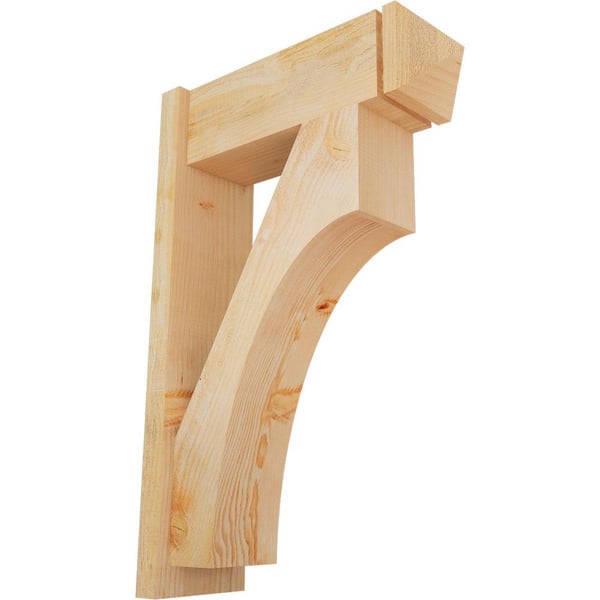 Ekena Millwork 8 in. x 36 in. x 24 in. Westlake Arts and Crafts Rough Sawn Douglas Fir Outlooker