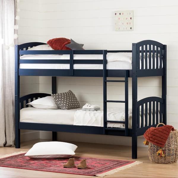 South S Summer Breeze Navy Blue, Alcove Twin Bunk Beds