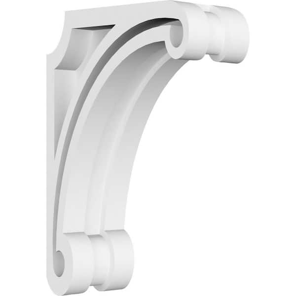 Ekena Millwork Arch 1.5 in. W x 6 in. H x 4 in. D Signature Urethane Polyurethane Corbel