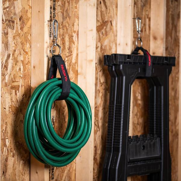 Husky 36 in. Heavy-Duty Hanging Carabiner Strap Zinc-Plated