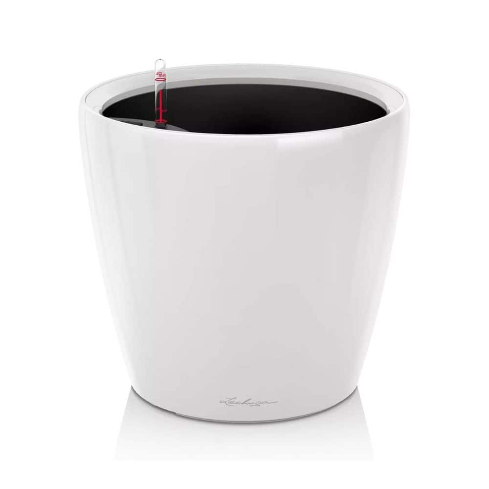 CLASSICO Premium LS 35 Self-Watering Round Planter, High-Gloss White, Polished Finish, 13L Capacity price history on PriceWatchPro