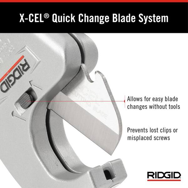 Ridgid Pipe Tubing Cutter Ratcheting Tool Cutting Plastic 1/8" to 1-5/8" RC-1625 