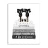 The Stupell Home Decor Collection Glam Fashion Book Stack Grey Bow Pump  Heels Ink by Amanda Greenwood Floater Frame Culture Wall Art Print 17 in. x  21 in. agp-105_ffg_16x20 - The Home Depot
