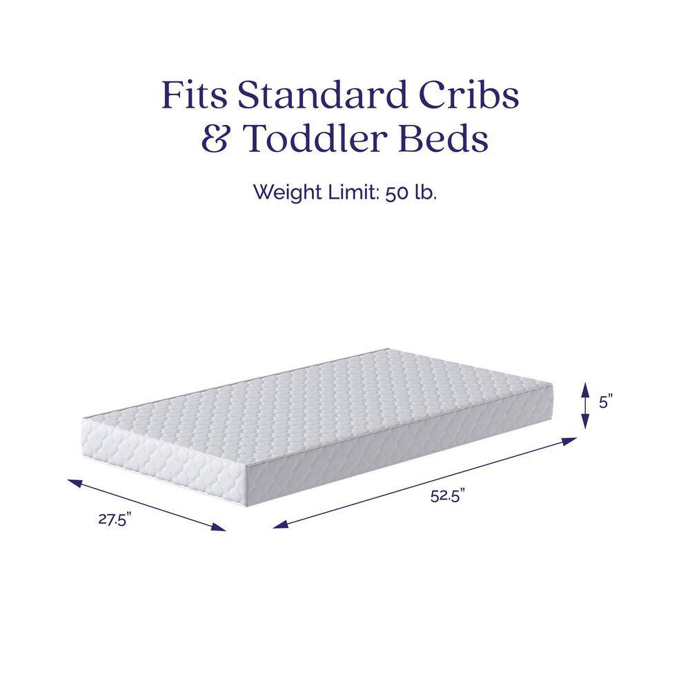 Full Taupe Gray Microfiber Innerspring Futon Mattress