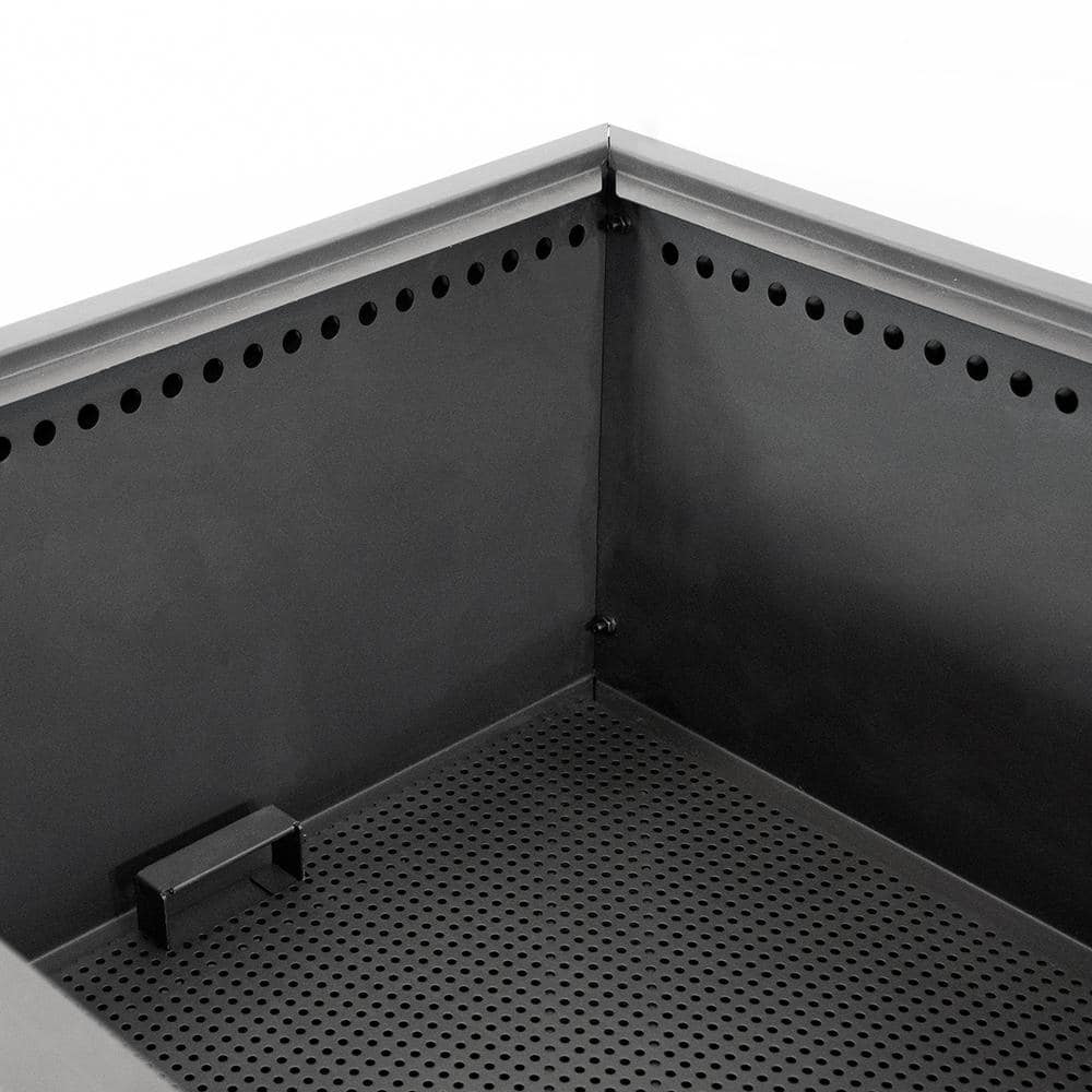 Blue Sky 28" Black Steel Smokeless Square Fire Pit