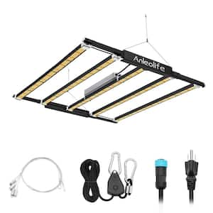 42 in. Black 730-Watt Full Spectrum Rectangular Indoor Stretchable LED Grow Light Cool White with Samsung Diodes Lamp
