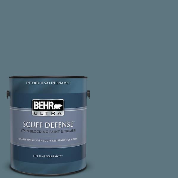 BEHR ULTRA 1 gal. #530F-6 Heron Extra Durable Satin Enamel Interior Paint & Primer
