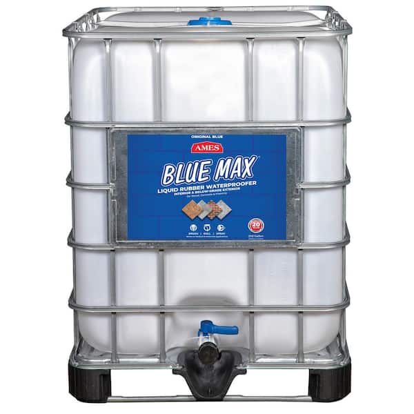 Ames Blue Max 250 Gal Basement Waterproofing Sealer Regular Grade Bmxtoterg - Retaining Wall Waterproofing Home Depot