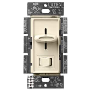 Skylark LED+ Dimmer Switch for Dimmable LED and Incandescent Bulbs, 150W LED/Single-Pole or 3-Way, Almond (SCL-153P-AL)