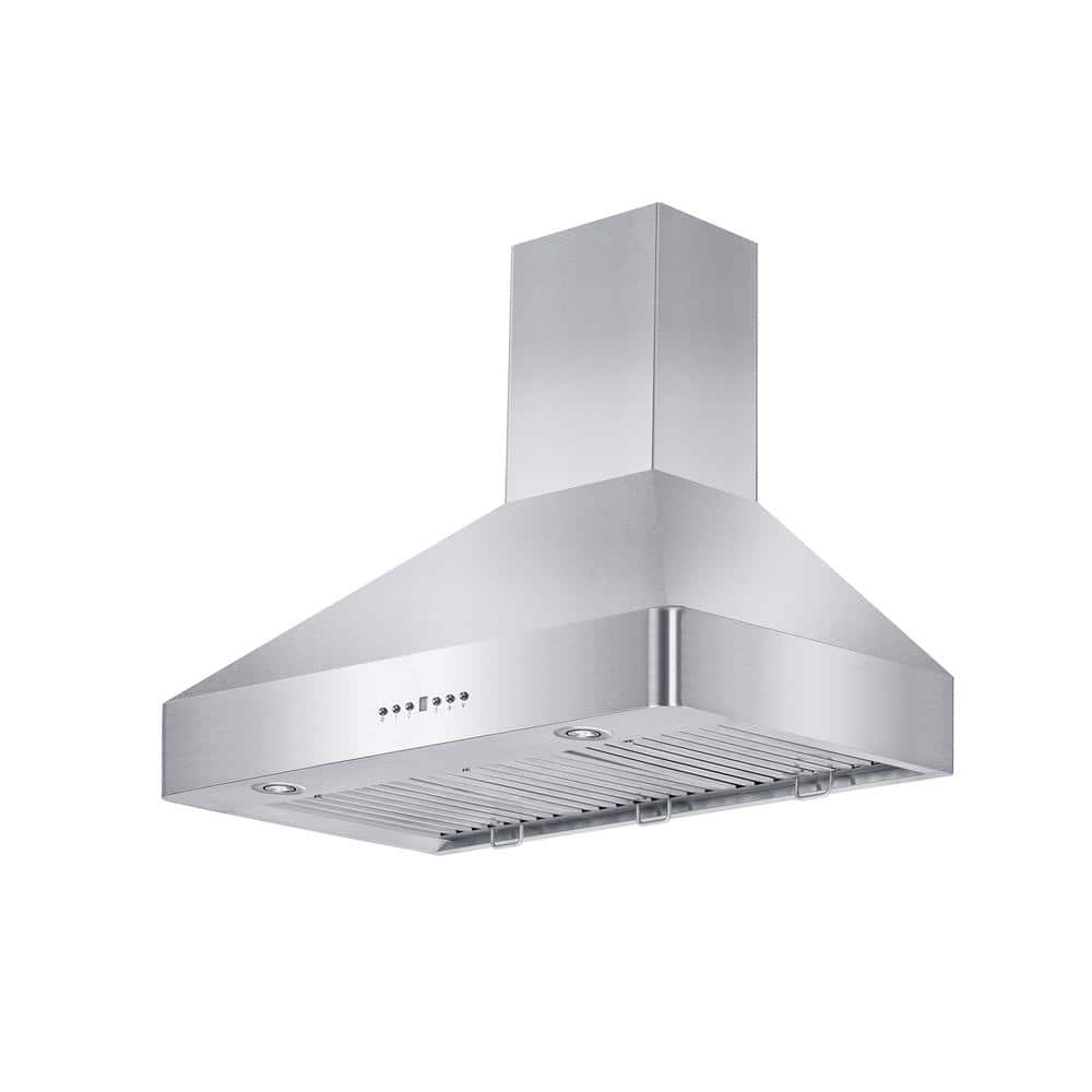 36-Inch Stainless Steel Convertible Wall Mount Range Hood