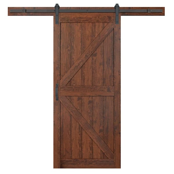 Masonite 36 In X 84 K Bar Auburn, Sliding Door Kits For Interior Doors