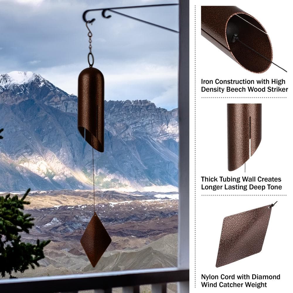 27-Inch Bronze Deep Tone Iron Wind Chimes