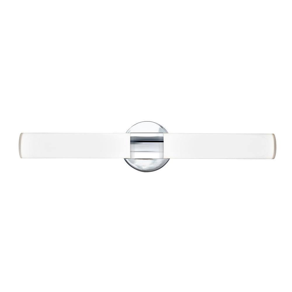 24" Chrome Dimmable LED Cylinder Vanity Light