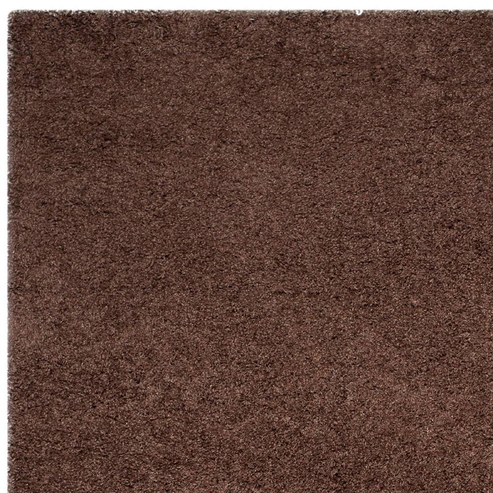 Laguna Brown 8' x 10' Rectangular Shag Area Rug