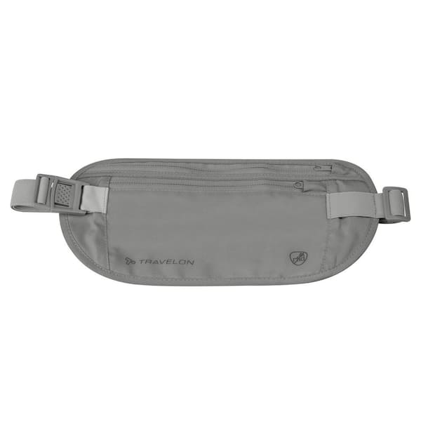 RFID Blocking Gray Undergarment Waist Pouch