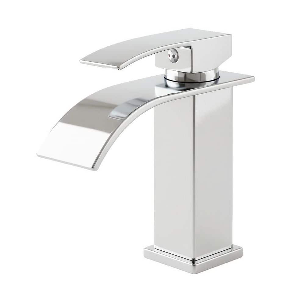Abdera Single Handle Single Hole Bathroom Faucet with Drain Kit Included in Chrome price history on PriceWatchPro