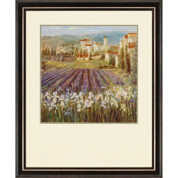 Unbranded 36 in. x 30 in. "Provencial Village I" by Michael Longo Framed Printed Wall Art