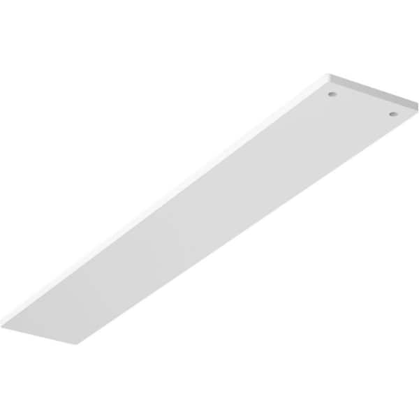 Ekena Millwork 0.25 in. x 3 in. x 20 in. Steel White Primer Logan Bracket