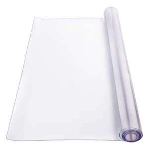 Plastic Table Cover, 40 x 60 in. 2.0 mm Thick Clear Table Protector, Rectangle PVC Desk Mat, Nature Pattern