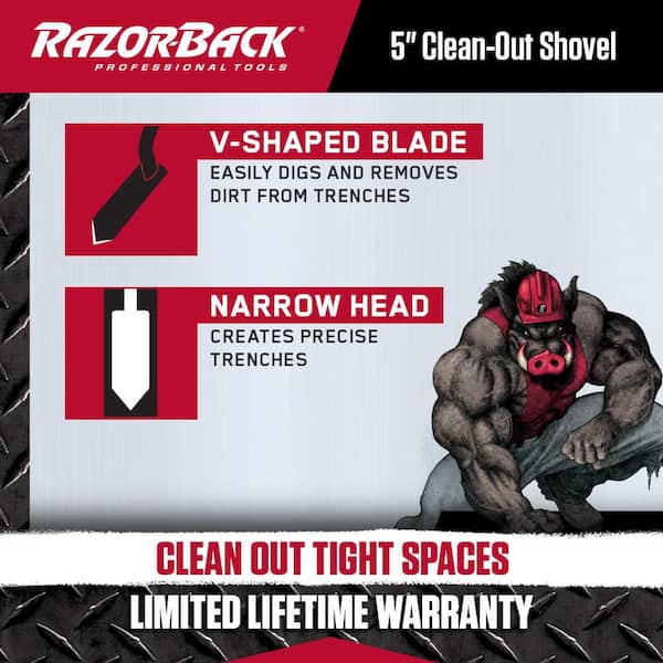 Reviews for Razor-Back 44 in. Fiberglass Handle Clean-Out Shovel