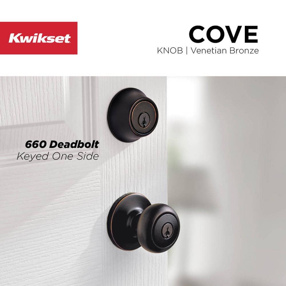 Venetian Bronze Single Cylinder Deadbolt Door Lock